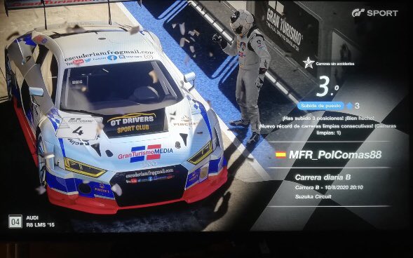 EscuderiaMfr's tweet photo. Nuestros pilotos siguen pisando podium, trabajando con constancia para subir de nivel y la escudería con ellos....trabajó en equipo!! Felicidades por vuestros resultados Toni, Cucho y Pol 💪🏻🏎💨 #granturismo #MFR #GTMedia https://t.co/VueW4gF8qK