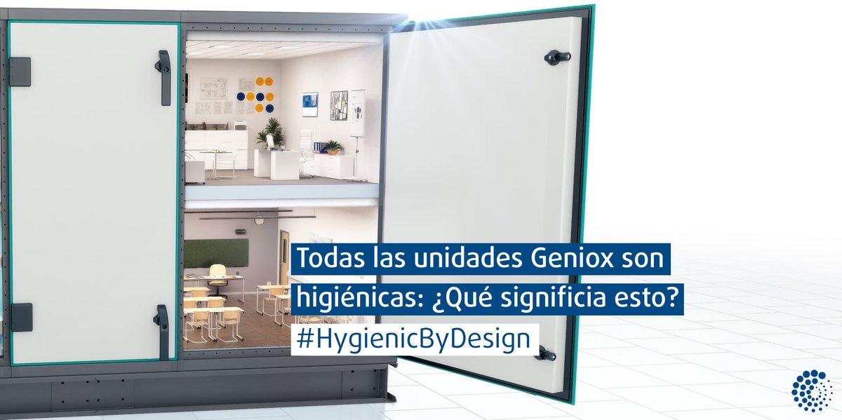 Systemair_es's tweet photo. Sabemos que el hecho de que Geniox sea #HygenicBYDesign hace que surjan muchas preguntas. 💡Respondemos algunas de ellas: ¿Por qué podemos decir que toda la gama Geniox es higiénica?  Descubre la respuesta 👉https://t.co/5EFqbnYCjM
#HVAC # #UTA #Geniox #UTAHigiénica #Systemair https://t.co/pWHMm9wcwS