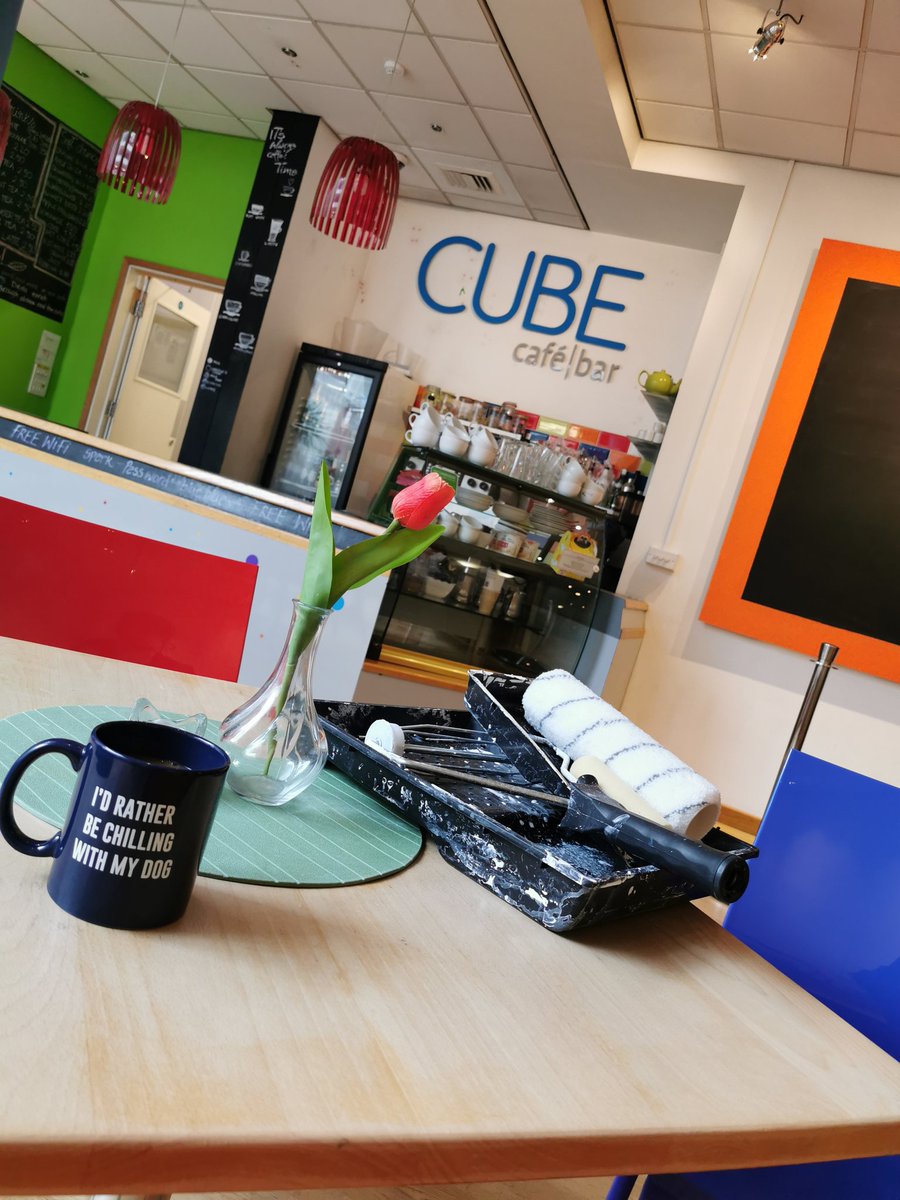 dedaderbytech's tweet photo. @dedaderby cube cafe may not be open to everyone yet but the maintenance team are taking over today. https://t.co/ooE5pzEfP5