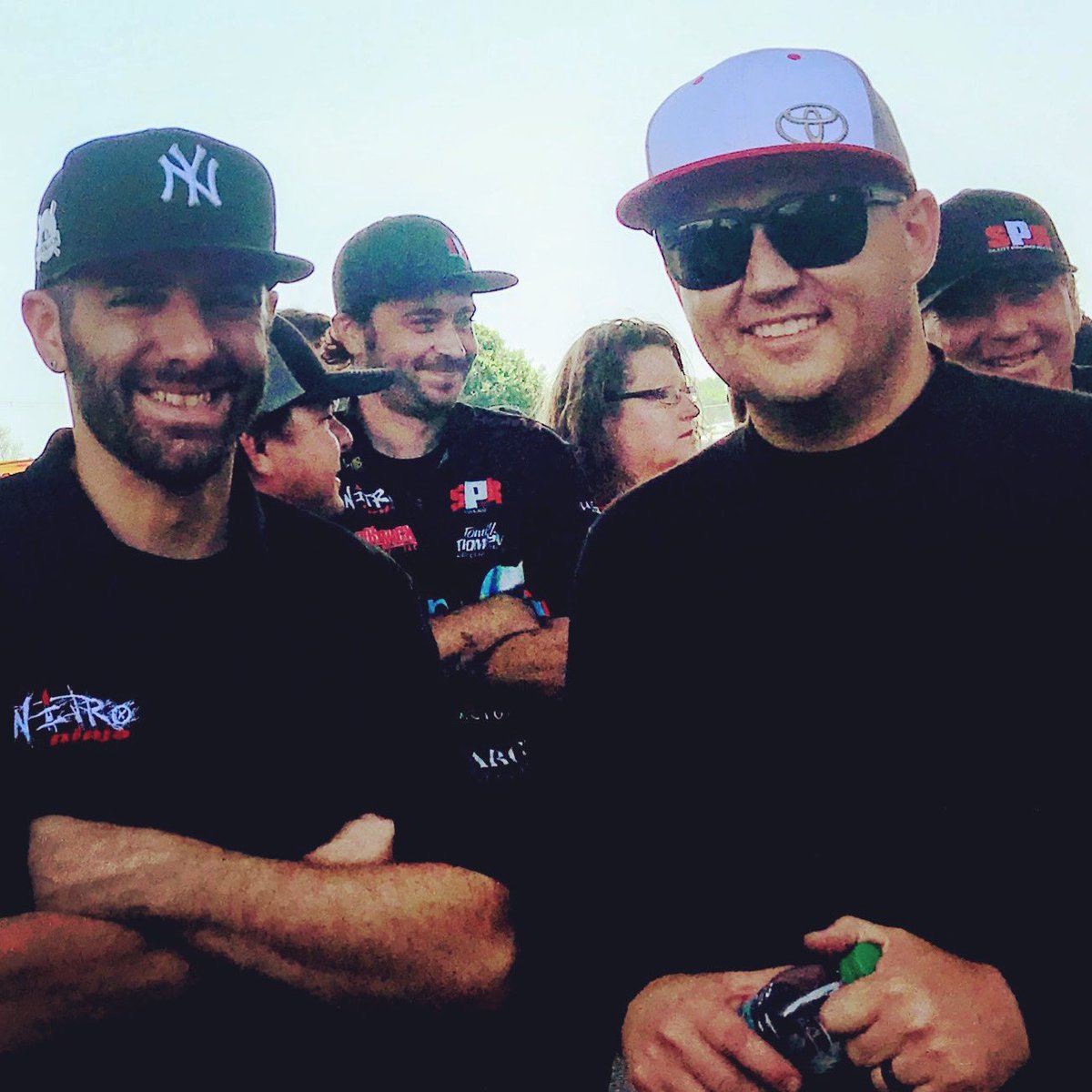 Please keep the prayers coming for our friends <a href="/domlagana/">Dom Lagana</a>  and <a href="/richiecrampton/">Richie Crampton</a> after terrible accident last night. So thankful Jake is home and recovering. #laganastrong #nitroninja #wearenhrafamily