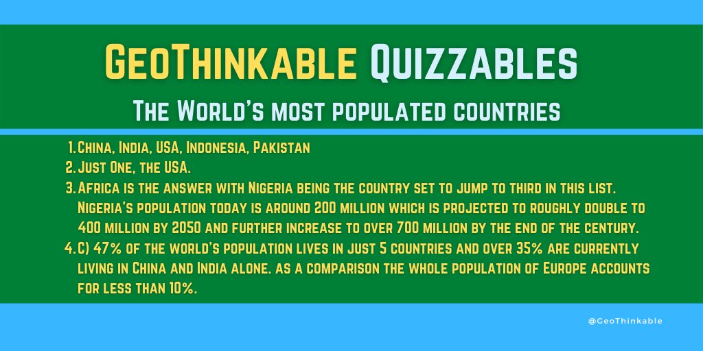 GeoThinkable's tweet photo. 🌏Round One Answers 🌎
⚡️Round Two coming soon⚡️
#geothinkable #geography #geographyquiz #geographyteacher https://t.co/FP9TPi5dCO