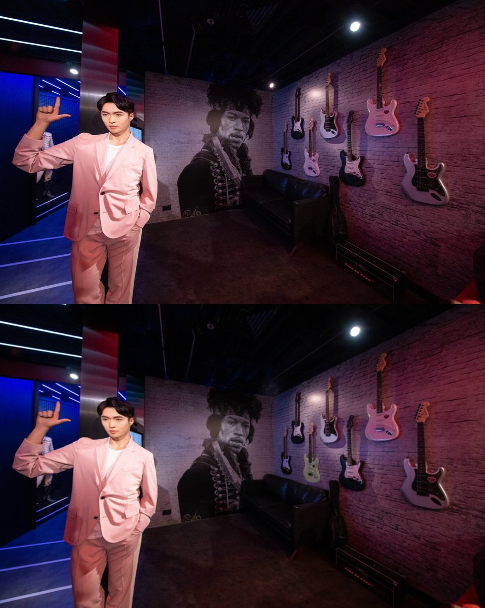TussaudsHK's tweet photo. #spotthedifference🧐 Can you spot 3 difference?
#LayZhang #MadameTussaudsHongKong #FamousFun https://t.co/h6jwJGcc30