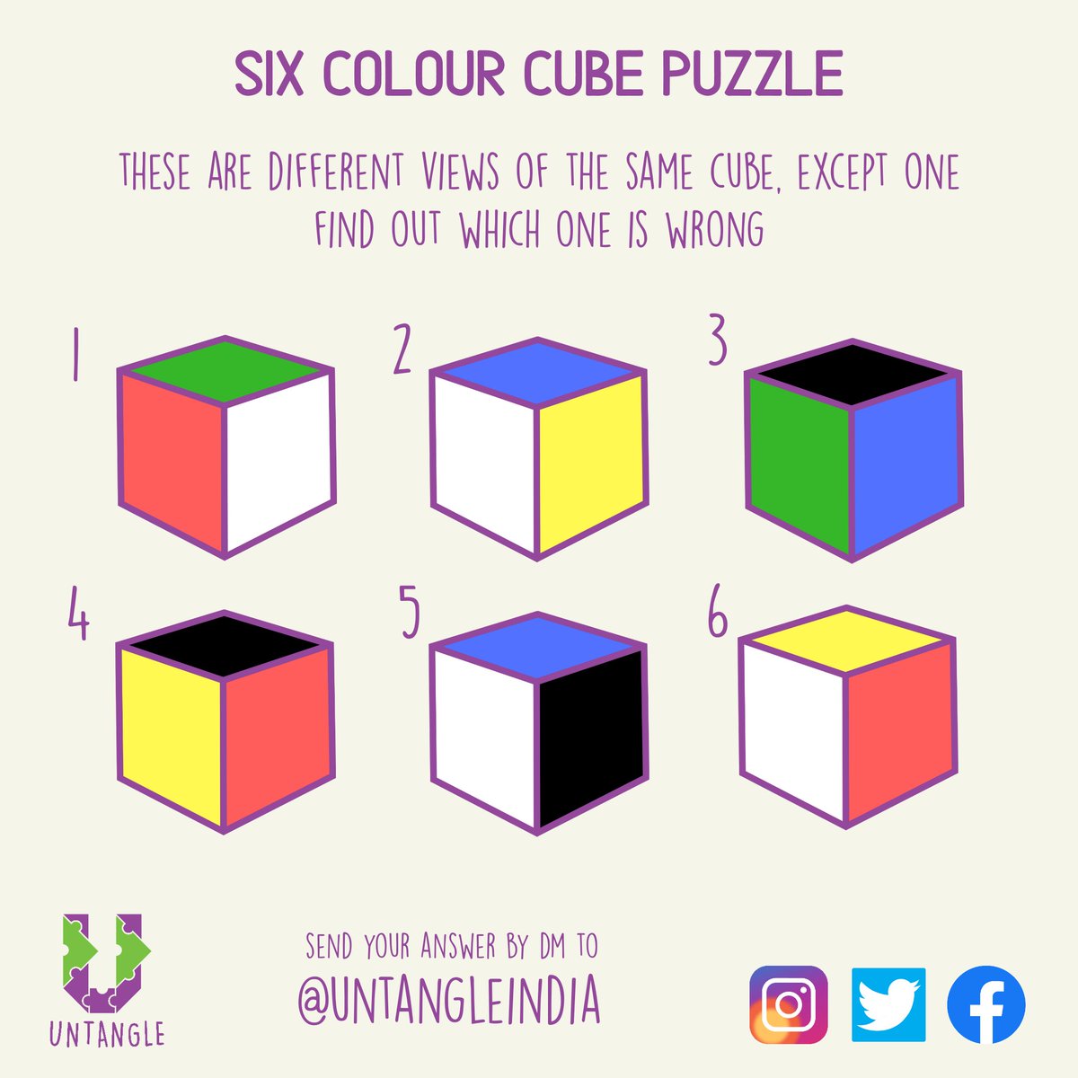 Tuesday's #UntanglingAtHome is a relatively easy one.

Try to crack it without a paper and pencil.

DM your answer to <a href="/UntangleIndia/">Untangle - House of Puzzles & Board Games</a> by 10PM.

Happy solving!