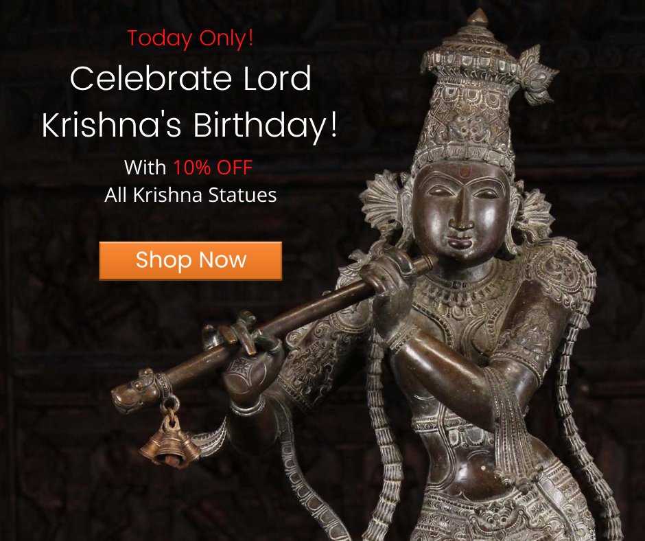 LotusSculpture's tweet photo. 10% OFF All Krishna Statues for Krishna's Birthday! - https://t.co/L6rbjwtisK https://t.co/k0u5HVLiVK