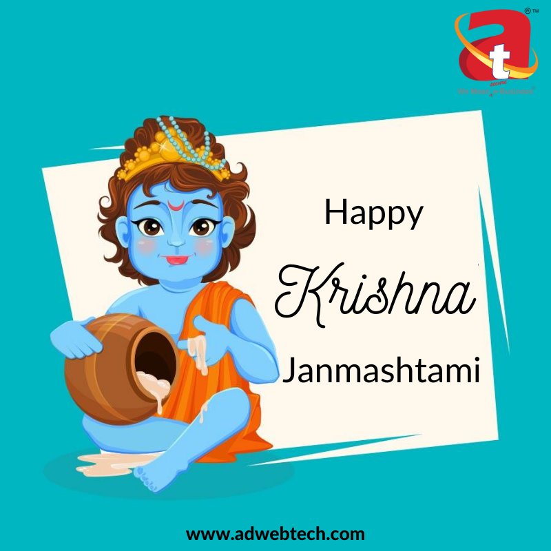 Adweb_Tech's tweet photo. May Lord Krishna steal all your tensions and worries… And give you all the love, peace, and happiness on this holy occasion of Krishna Janmashtami.

HAPPY JANMASHTAMI!

#janmashtami2020 #Lordkrishna #HappyJanmashtami #adweb #cybersecurity #websitesecurity https://t.co/oTxyVeYLIh