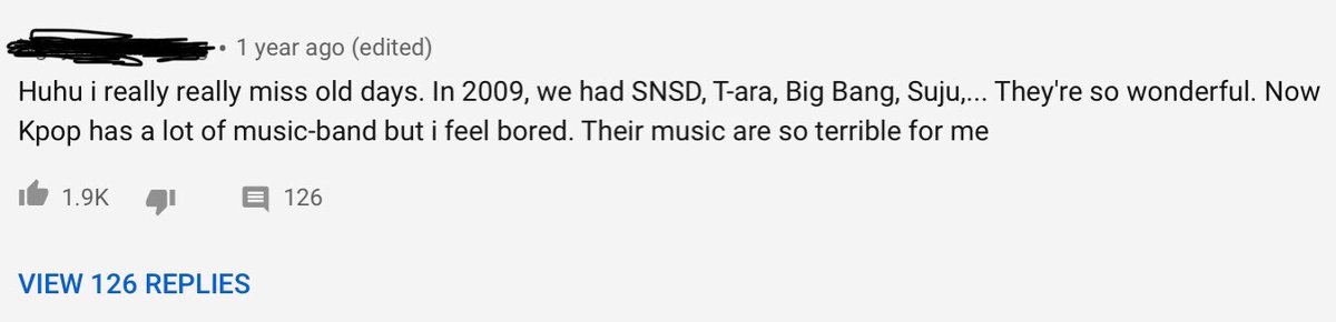 As a fellow 2nd generation K-Pop fan, this comment is disappointing to me. It’s okay to not like certain songs from today’s K-Pop, but saying how its current music is “terrible” gives me the impression that they did not give today’s generation a chance. So I have recommendations+
