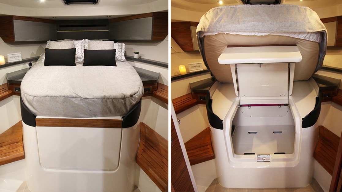 Boston_Whaler's tweet photo. With the new #405Conquest, there’s plenty of storage for even the most chronic over-packers. So you can feel free to bring that extra outfit… or four. #storagesolutions #getaway https://t.co/Hgyukv8bzK
