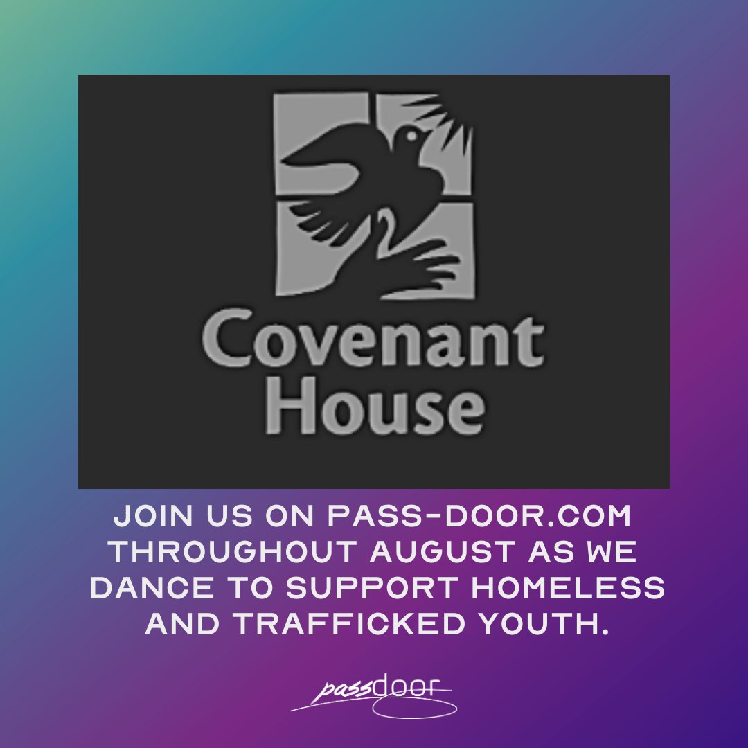 Please share to save lives through dance. <a href="/onPassdoor/">onpassdoor</a> <a href="/CovenantHouse/">Covenant House</a>