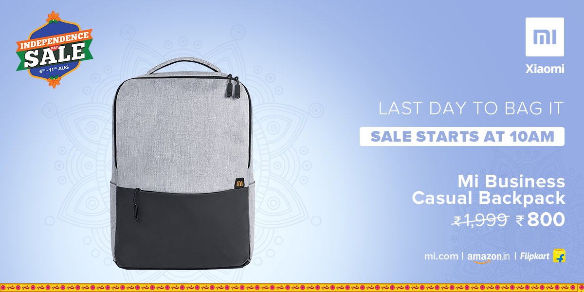 mi business backpack flipkart