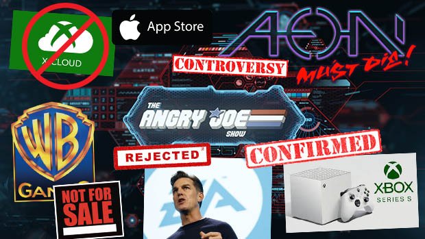 AngryJoeShow's tweet photo. The AJS News Crew discusses Apple blocking xCloud, the Xbox Series S Leaked, Aon Must Die Controversy, Warner Bros Games NOT for Sale, and EA Shareholders REJECT more CEO Pay for ONCE! https://t.co/DNYB3YQggG RT Plz! This is 3 out of 3 Videos this week! https://t.co/EBJVY1obkL