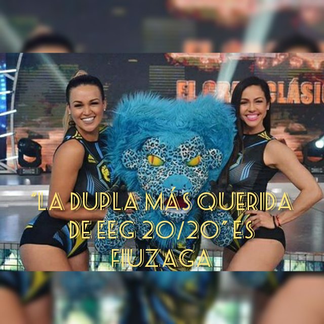 “LA DUPLA MÁS QUERIDA DE EEG 20/20” es Fiuzaga 👭💙💛 con 236 votos 👏🎊💕 <a href="/PalomaFiuza_1/">Paloma Fiuza</a> / <a href="/AngieArizaga/">Angie Arizaga</a>