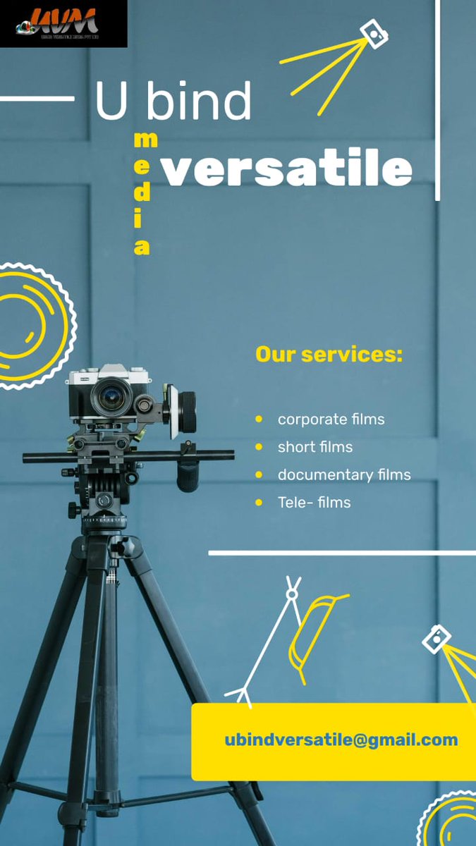 UbindL's tweet photo. #ubindversatilemedia #corporatefilm #documentary #shortfilms #telefilms #videography #videopresentation #advertisements https://t.co/xjFDkVUFL7
