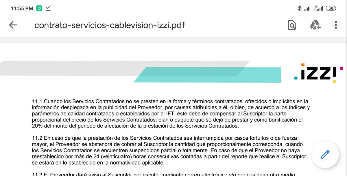 Ayúdenos con RT para que #izzi <a href="/izzi_mx/">izzi telecom</a> nos de nuestro 20% por las afectación en nuestra factura