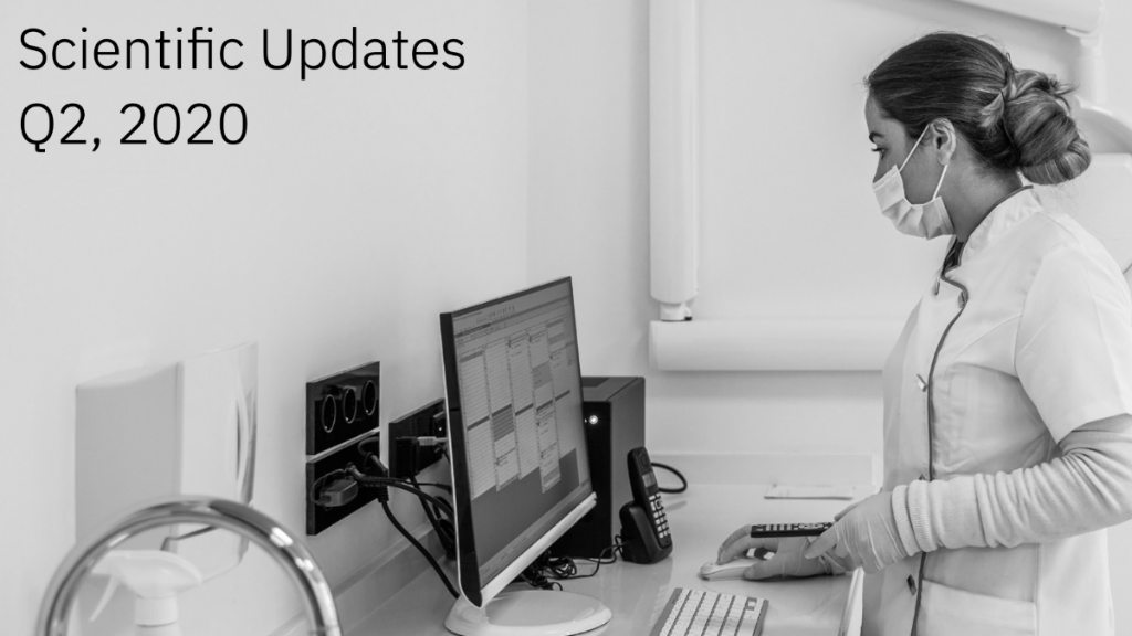 woman looking at computer