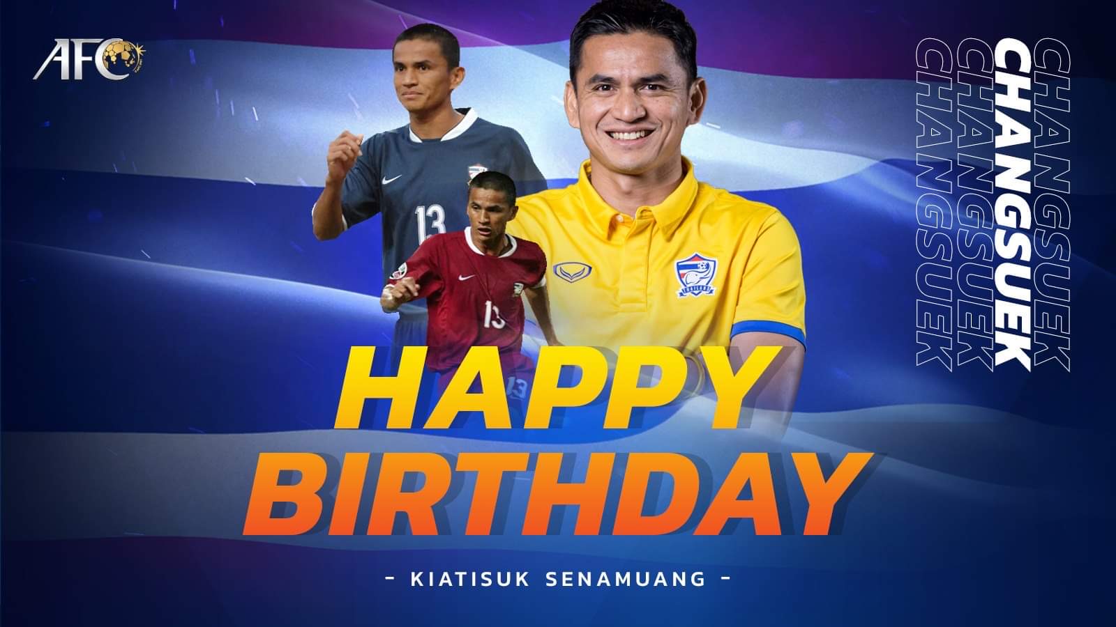  Join us in wishing Kiatisuk Senamuang a happy birthday   The Thailand legend turns 47 today!  | 