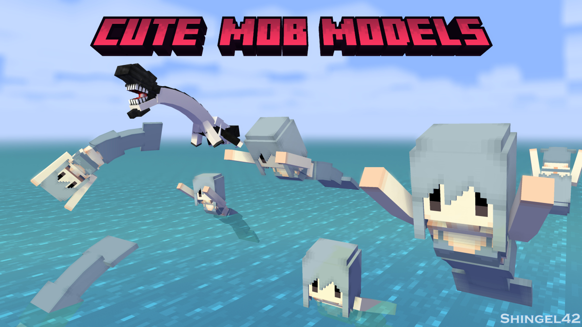 Shingel_42's tweet photo. Dolphin girls #Minecraft #MineImator #CuteMobModels #ShinColleMod #Abyssal #Dolphin https://t.co/xAJbbJKEUX https://t.co/DHqzaMdrfc