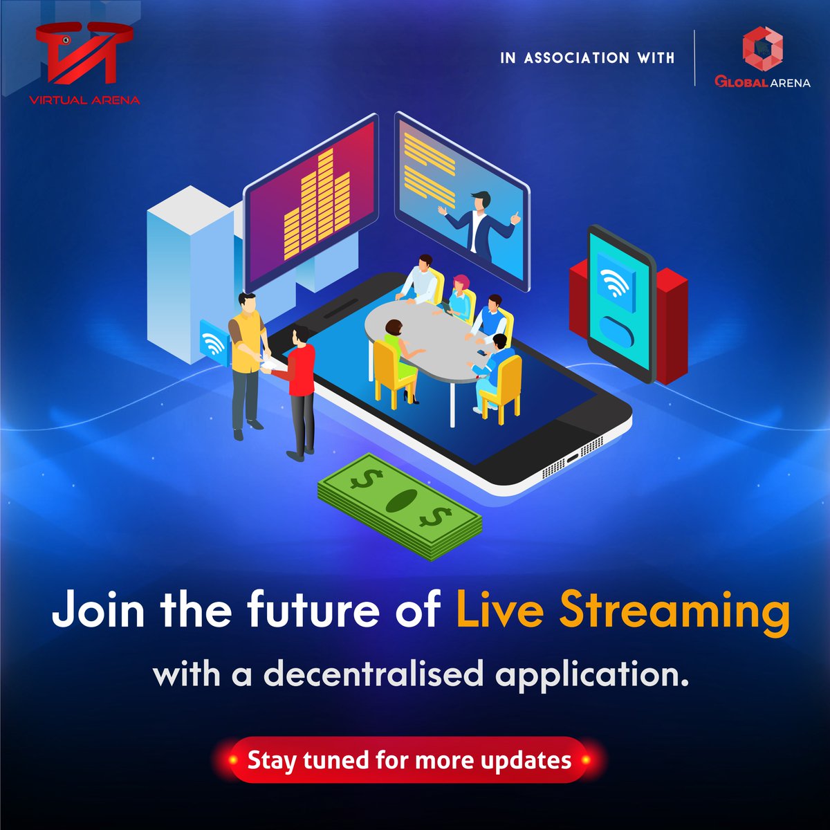 VirtualArena_VA's tweet photo. Join the future of Live Streaming with a decentralized application.
Stay tuned for more updates
#VirtualArena #Virtualreality #Blockchain #LiveStreaming #streamingservices #livestreamingplatform  #videostreaming #livevideo
https://t.co/cIGA8OPHOk https://t.co/ZUWr3RHHvT