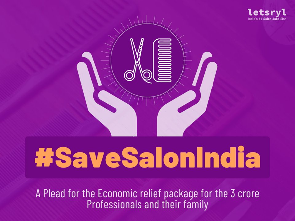 letsryl's tweet photo. #SaveSalonIndia
The #SalonIndustry is going through tough times due to this corona Pandemic.
We support the Industry Professionals and request @PMOIndia @narendramodi @ArvindKejriwal for an economic relief package for 3 crore professionals & their families.
#SalonIndia #letsryl https://t.co/XCh5kCk5xs