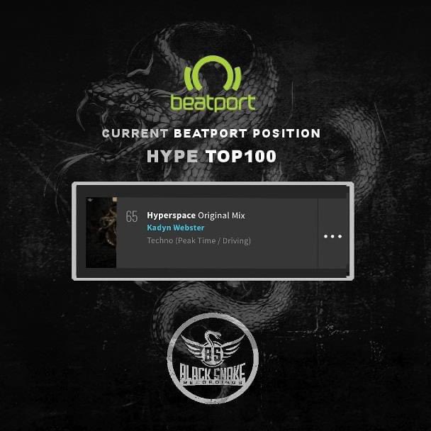 Hyperspace sitting at #65 on the top 100 hype techno #beatport charts! 🔮🔮🔮🔮🔮 #techno
