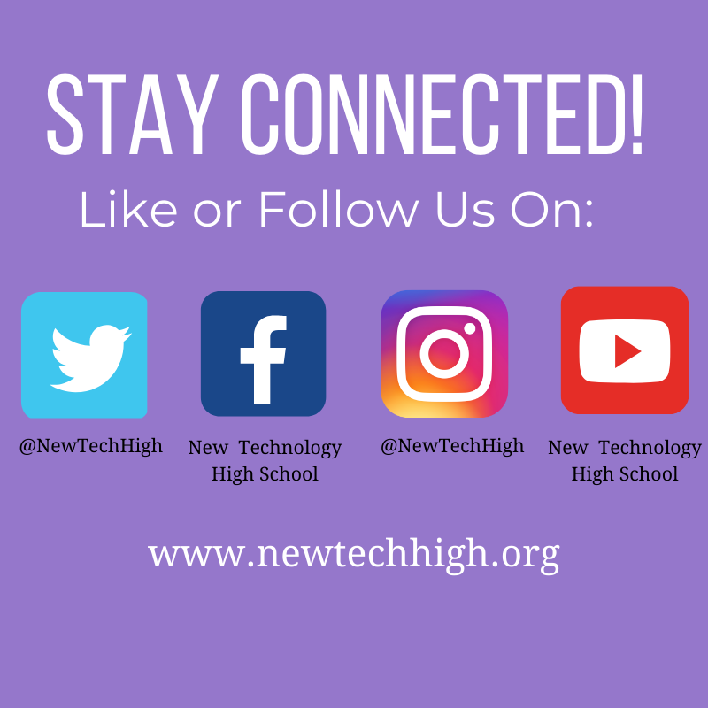 Curious what we are up to at New Tech High?!? Stay connected and follow us,