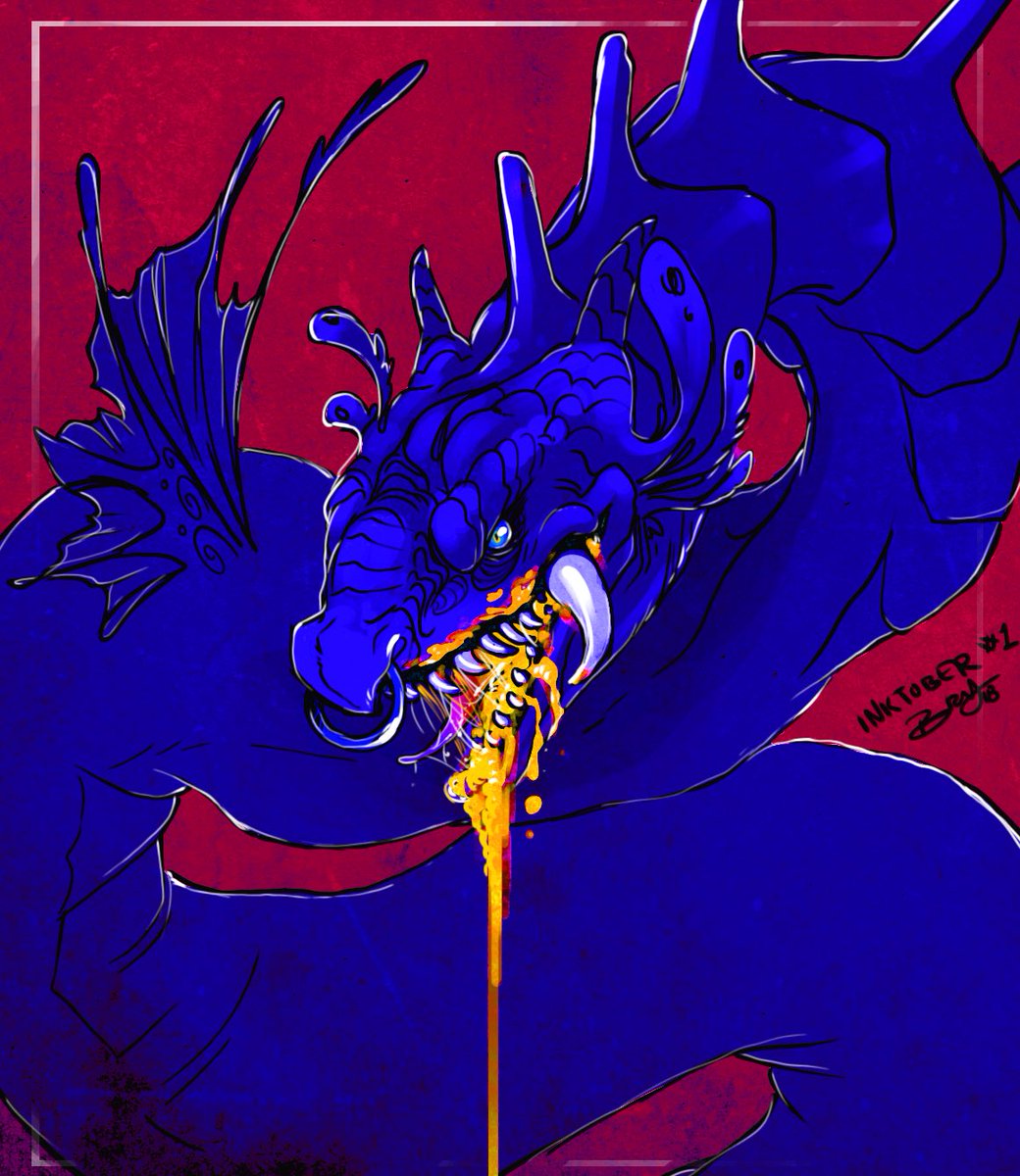 viralcosmos's tweet image. Tasty! #inktober2018 one of my old submissions 👹 yum yum in the tum tum