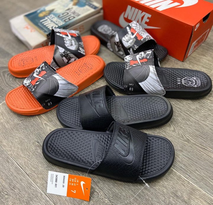 Nike Benassi Slider Available in 3 colorways. Phone/WhatsApp: 08039562419 Promo: 15% discount Telegram:t.me/KitshouseX Pls send a DM /Nationwide Delivery now Available