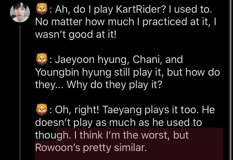 얼굴 On Twitter Ah Do I Play Kartrider I Used To No Matter How Much I Practiced At It I Wasn T Good At It Jaeyoon Hyung Chani And Youngbin Hyung