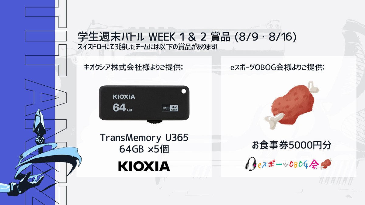 TitanZz_Esports's tweet image. 【VALORANT学生週末バトルVol.2】
Week 2の登録受付を開始しました！

今回も全チーム3試合が出来るスイスドロー形式！
チーム練習やサークル活動にいかがでしょうか？

登録は8月15日18時まで！

登録フォーム：bit.ly/signup-titanzz
ルールブック：bit.ly/rulebook001

＃ばろまつ