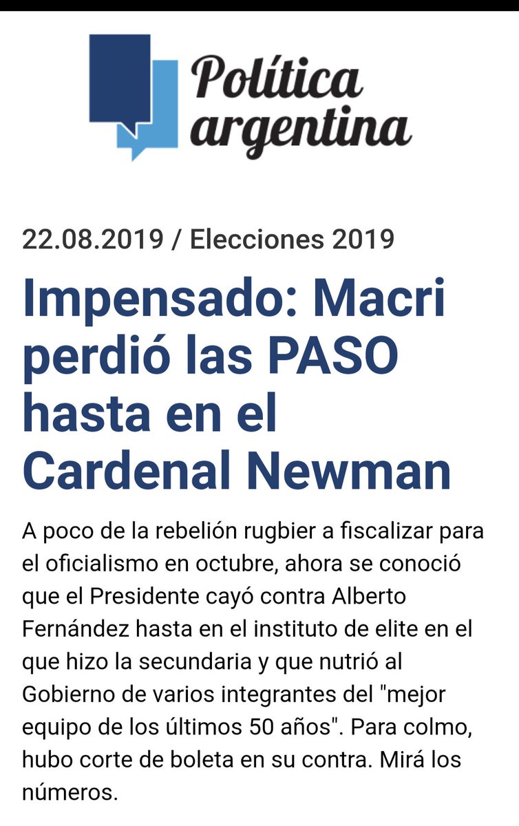 SilviaAbaca's tweet photo. Nunca se olviden que @alferdez y @CFKArgentina ganaron las PASO y #MacriSeFuga en un ataque de histeria culpó a los votantes y casi le prende fuego al país. Eso nomas #Volvimos #HabraConsecuencias
#MacriPerdio https://t.co/qTMPj6XQ6d