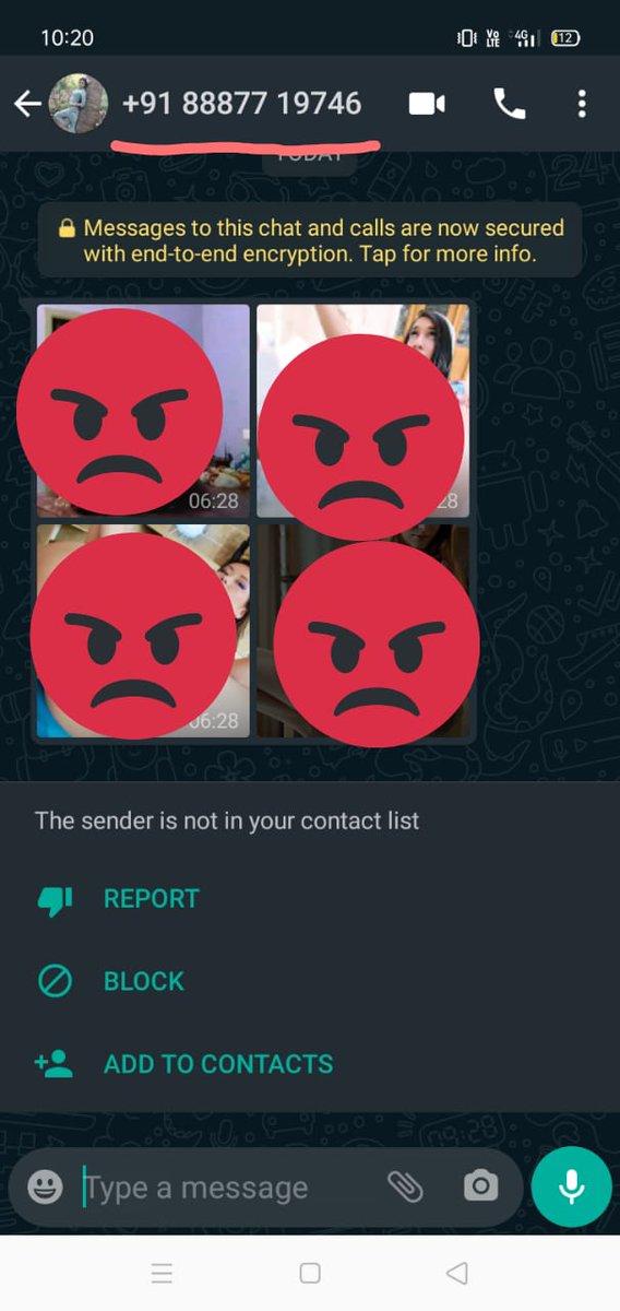 politeashu's tweet photo. @cyber @Uppolice @wpl1090 
This is second cyber crime with in couple of days happened to my friends and families this contact no is sending vulgar images and abusing over call to my friend... 
Please take reasonable action as soon as possible @UPGovt https://t.co/txbdUBg9Fq