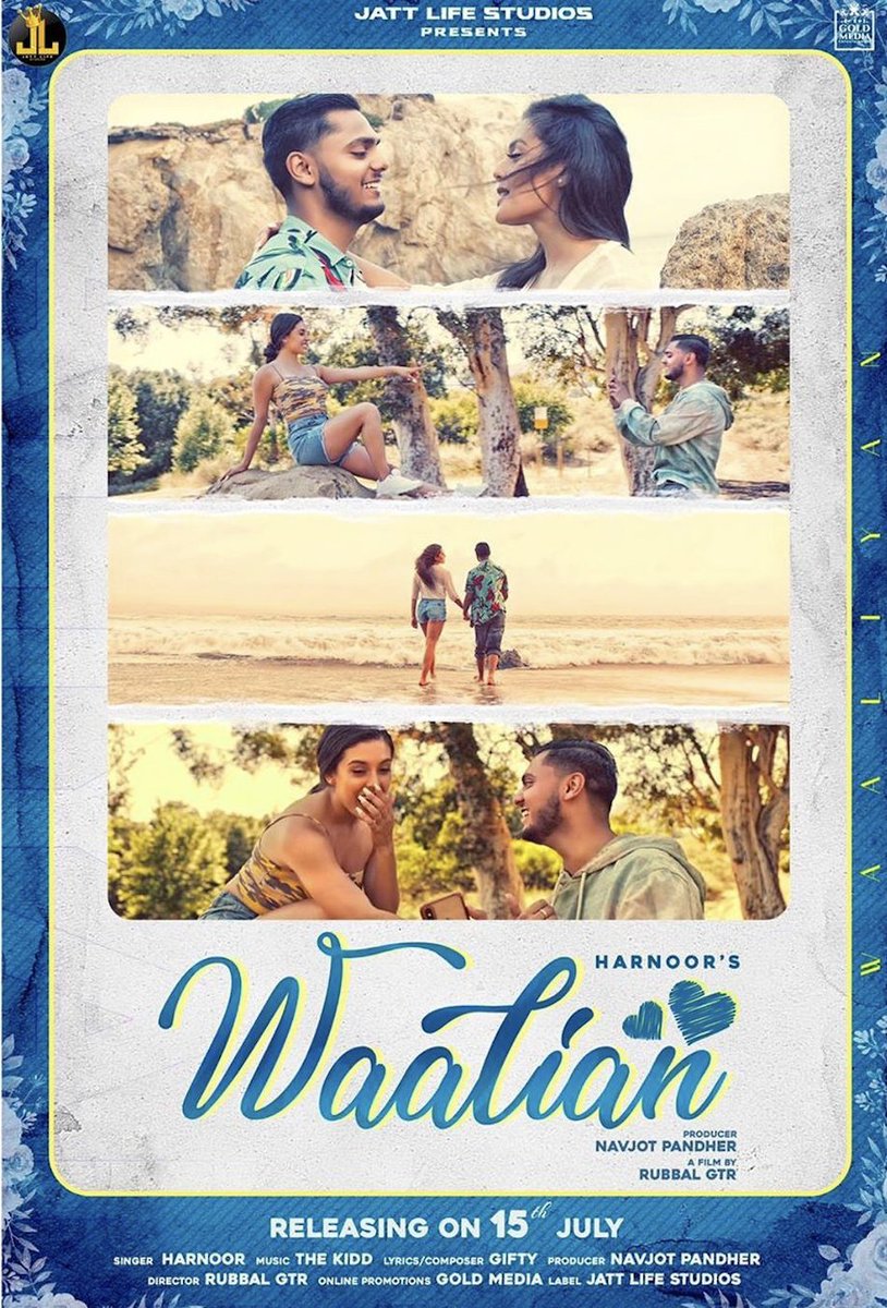 JattLifeStudio's tweet photo. Waalian by Harnoor
Releasing on 15th July
Music by - The Kidd
Lyrics by - Gifty
Producer - Navjot Pandher
Label - Jatt Life Studios
Promotions - Gold Media

@harnoorhere #navjotpandher #rubbal_gtr #giftyofficial7 @iKiddworldwide @JattLifeStudio https://t.co/yi2GEazAMs