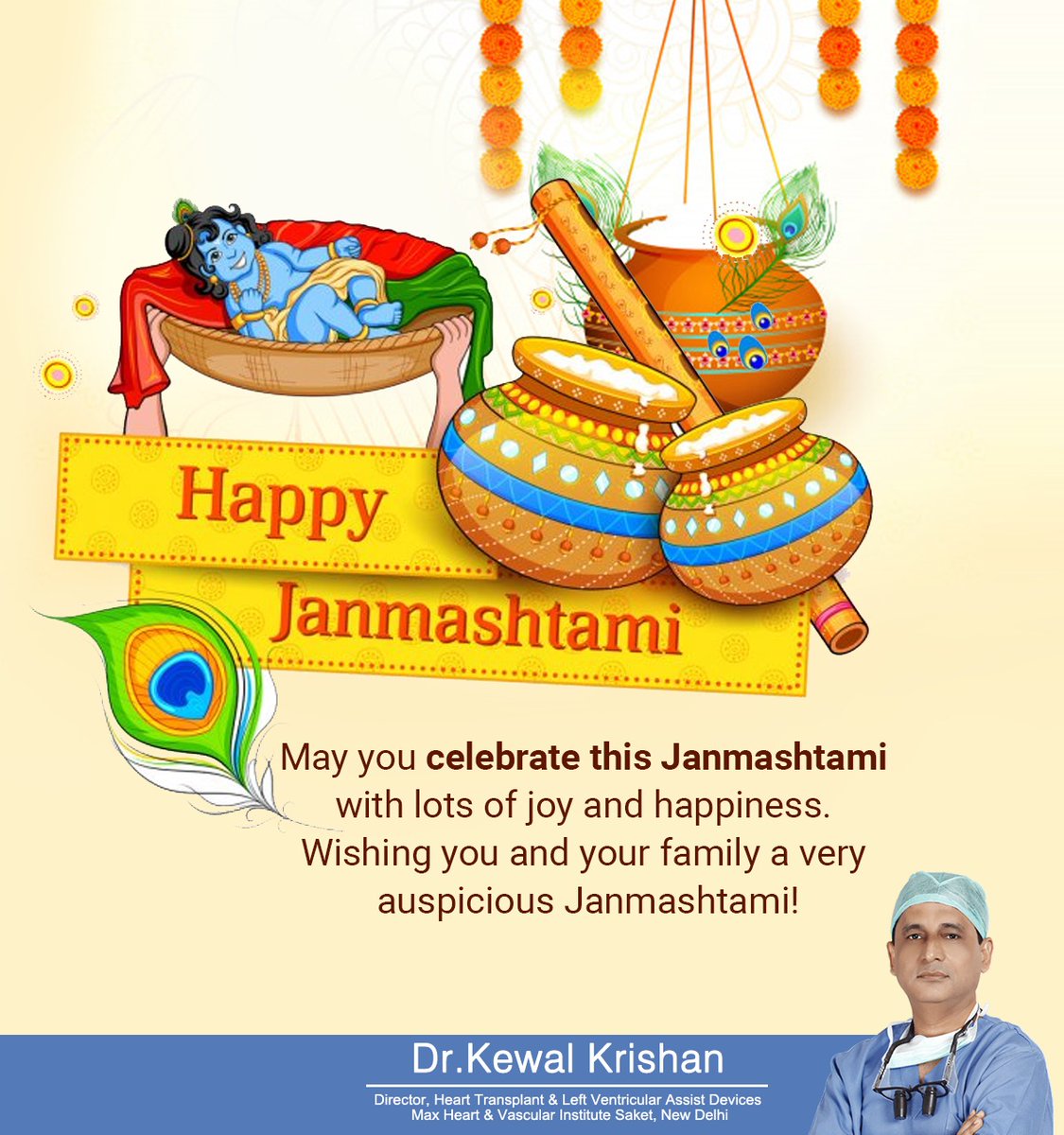 dr_kewalkrishan's tweet photo. May the blessings of Lord Krishna always be with you and your family. Wishing you and your family a very Happy Janmashtami!

#DrKewalKrishan #HappyJanmashtami #janmashtami #krishna #iskcon #vrindavan #lordkrishna #krishnajanmashtami #radhakrishna #happyjanmashtami https://t.co/hF3sNl5lRR