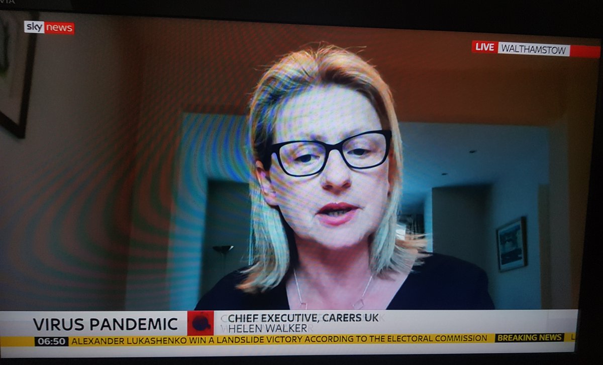 Helen_M_Walker's tweet photo. Delighted to talk to @KimberleyeLeo on @SkyNews this morning about @CarersUK's new survey with employers demanding more support for care services in order to keep their staff with caring responsibilities in work. It's time to #FixSocialCare https://t.co/TmNjbE0B8L