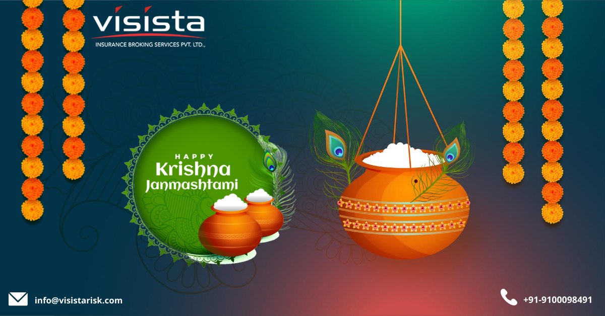 visistarisk's tweet photo. Visista Insurance Broking Services Pvt. Ltd. wishes you all a #HappyKrishnaJanmashtami

#janmashtami2020  #StrongerVisista #KrishnaJanmashtami2020 https://t.co/2yAiJrMIOM