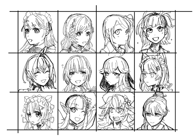 手が痛い  #にじさんじ五十音順に描いたら童田明治の時には画力上がってる説 