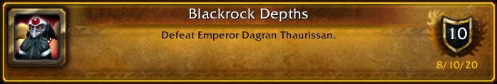 SnackDiggy's tweet image. I just earned the [Blackrock Depths] Achievement! #Warcraft