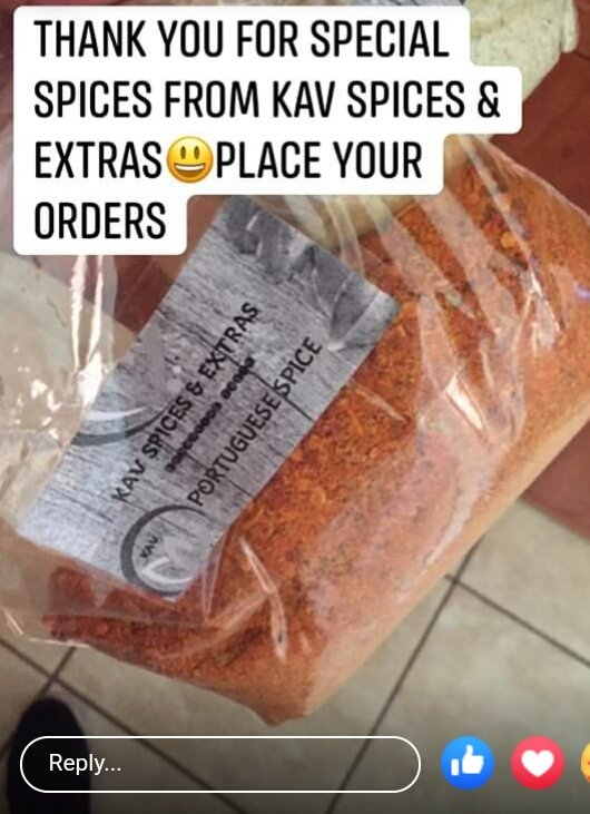 mgcinak's tweet photo. Hei Guys
I am selling Variety of Spices & Herbs for R10.00 per 50g &
💸R15.00 per 100g and other sizes as per your request.
☎For orders DM/contact 0784747239/0788604477
🚛We do deliver
📌Clayville
Enhancing taste to your meals
#KAVSPICES&EXTRAS
#GirlTalkZA https://t.co/Vdw8rrWQmP