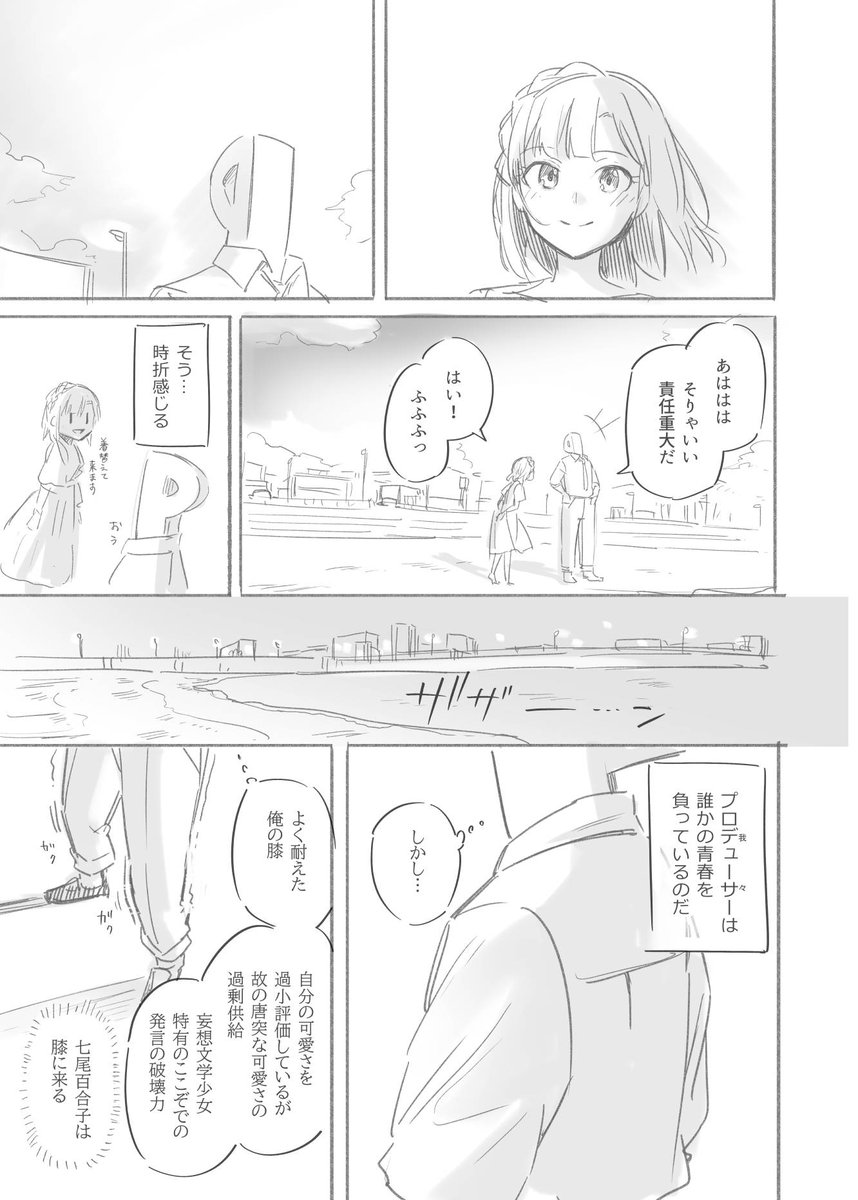 七尾百合子とPの漫画 