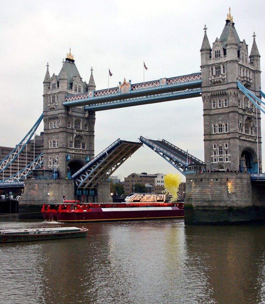 A train on the Thames: Back in 2004, for eurostar's 10th anniversary, a TMST power car was put on a barge as a publicity stunt. You can't get much closer to the city centre than that!
