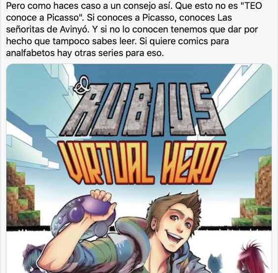 En el programa de hoy:
"Voy a darle apoyo a una amiga puteando el trabajo de un compañero suyo".