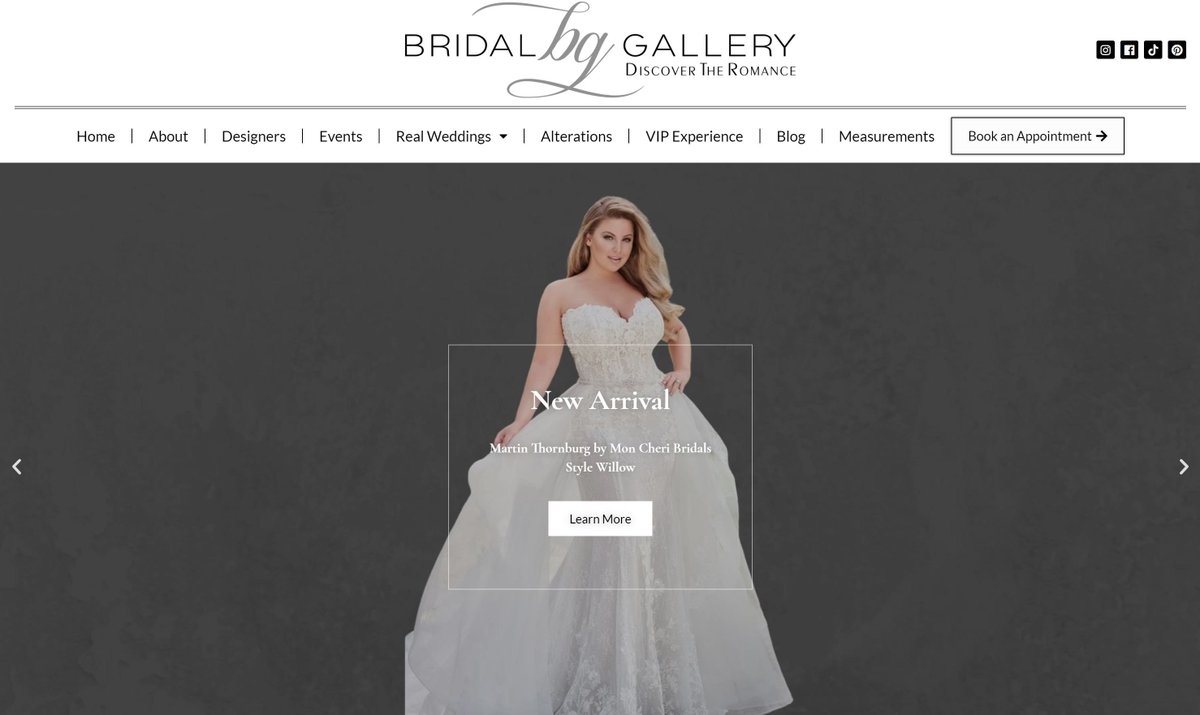 EventMktgMaven's tweet photo. We just gave a complete makeover to Bridal Gallery of Orlando's website! Check it out - https://t.co/jiHCa3CO3M. When you're done browsing, reach out so we can help you WOW your customers with a cutting edge new site for your business. #BeatCreative #EventIndustryMarketing https://t.co/pZAkzsybU9