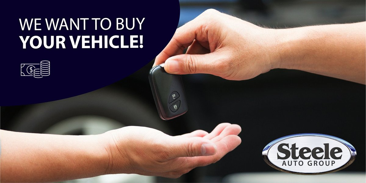 steeleauto's tweet photo. We want to buy your vehicle - simple, easy and contactless process.  Free online appraisal.  Visit https://t.co/XGO729CPBt to link to one of our 40 Atlantic Canadian dealerships.

@HalifaxAudi @FredHyundai @Steele_Honda @SubaruChTown 
 
#SteeleAutoGroup #TheSteeleAdvantage https://t.co/97TT9unViV