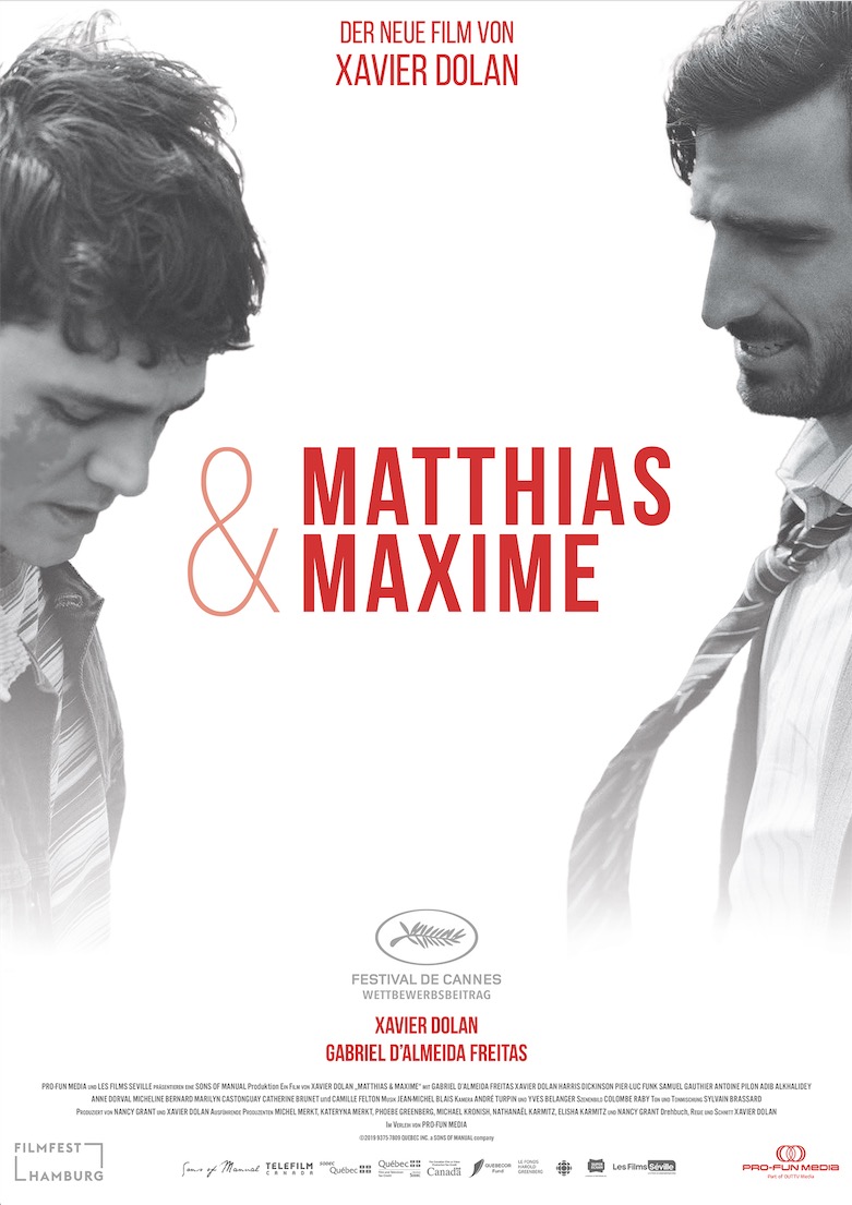 Das offizielle #Kinoposter für Xavier Dolans neuen #Film MATTHIAS &amp; MAXIME ist fertig!

Ab 5. November 2020 im #Kino! 

Mehr Infos zum Film: bit.ly/2V9kkSS

#xavierdolan #cannes #cinema #profunmedia #liebe #dolan #matthiasetmaxime #arthouse #pride #november #canada