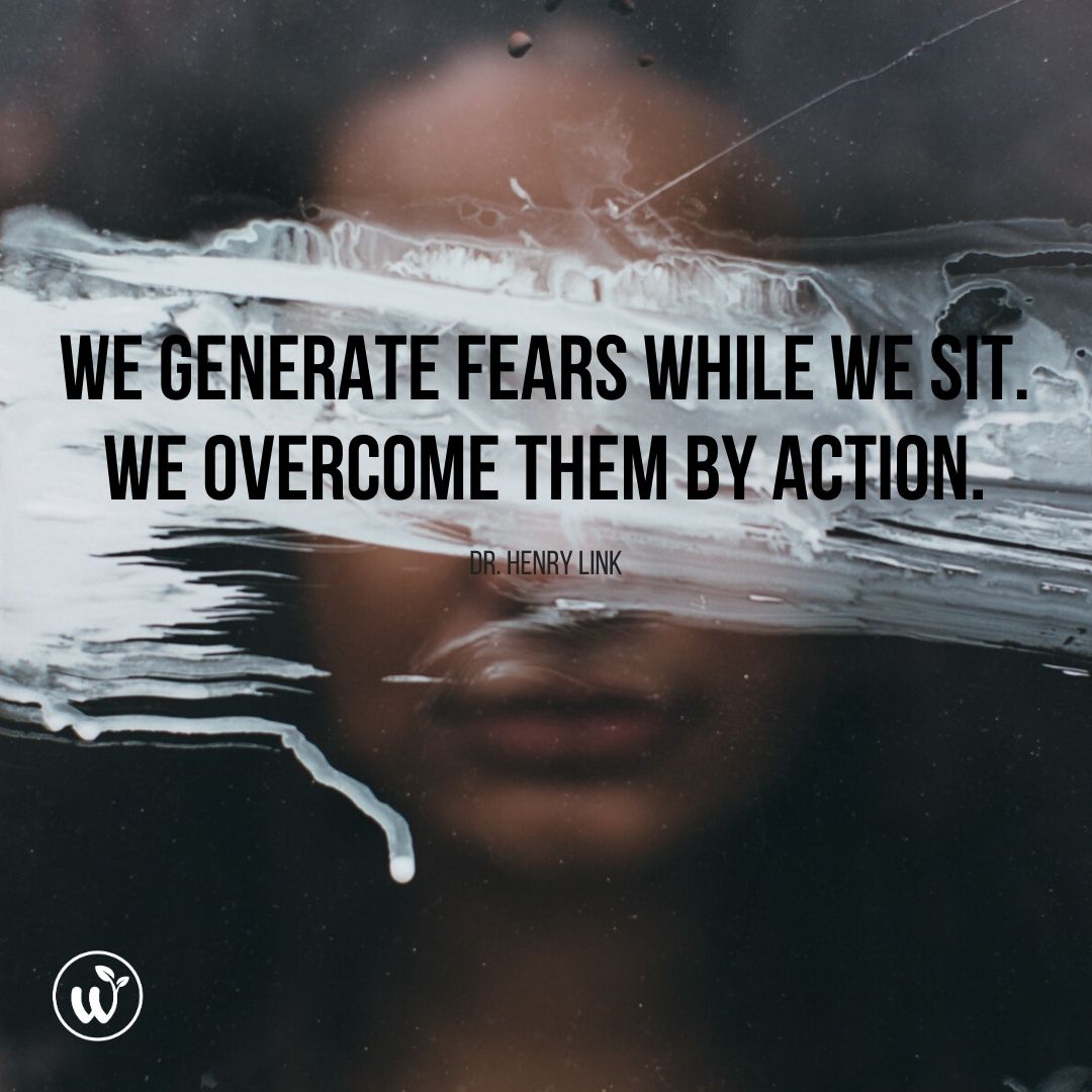 We generate fears while we sit. We overcome them by action. #Motivation #Inspiration #Quote