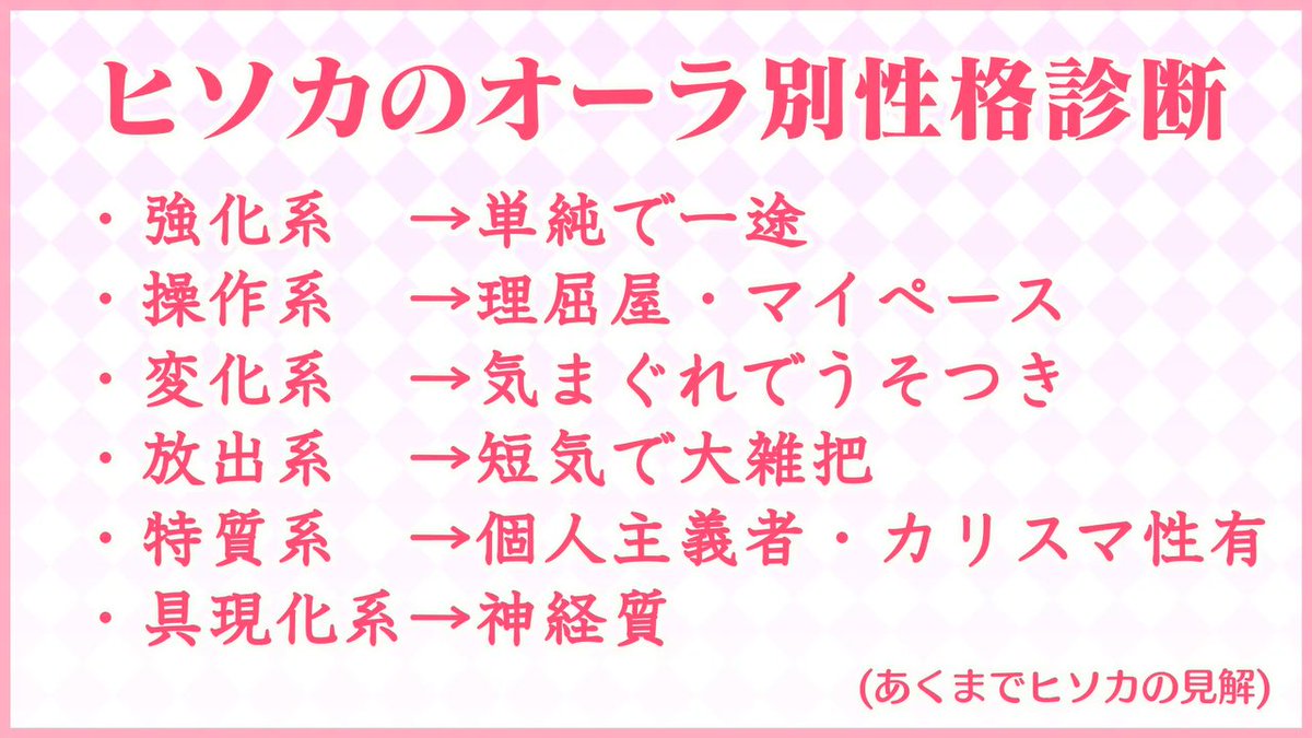 いながわ בטוויטר ヒソカの独断と偏見です にじさんじ念能力 月ノ美兎 社築 配信元url T Co Yoofauxquh