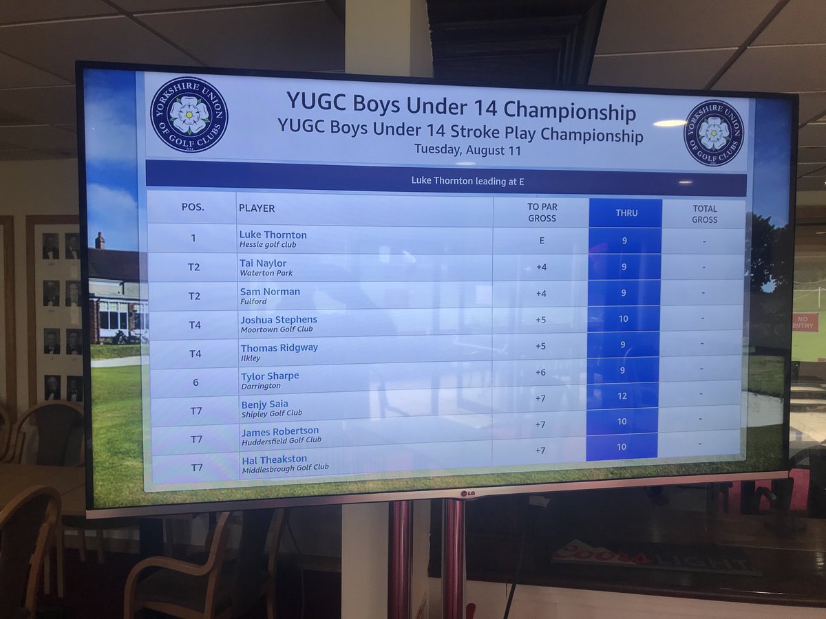 YUGCUK's tweet image. Great front 9 for ⁦@hesslegolfclub⁩ Luke Thornton here at ⁦@golfdewsbury⁩
