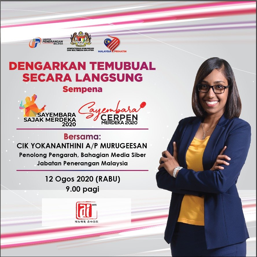 Jabatan Penerangan Malaysia ٹوئٹر پر Sajak Cerpen Apa Bezanya Dengarkan Temubual Secara Langsung Mengenai Pertandingan Sayembara Sajak Merdeka Dan Sayembara Cerpen Merdeka Https T Co Wobdoa4suo