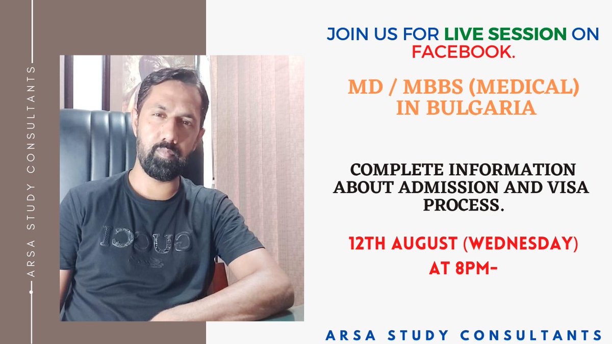 Join Us⭐️

Link To Join!
facebook.com/ArsaStudyConsu…

#studyabroad #medicalstudies #mbbs #md #belarus #belarusstudy #abroadmedical #consultants #consultantsinpakistan #abroadconsultants #medicalstudents #arsa #steptothebestfuture