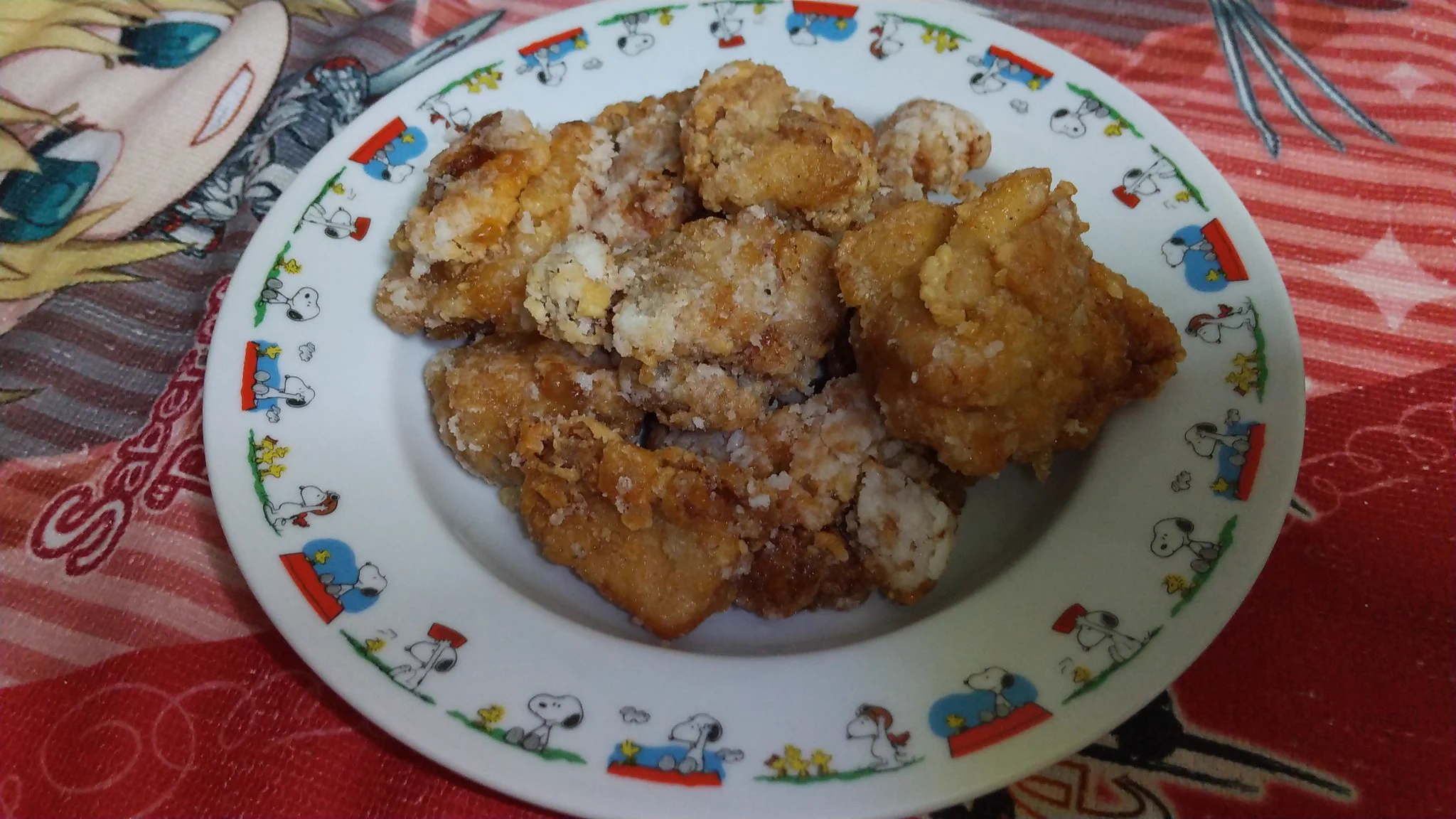 あまりにも美味しそうだったから初めて揚物作りました～
これは、旨い！！  
