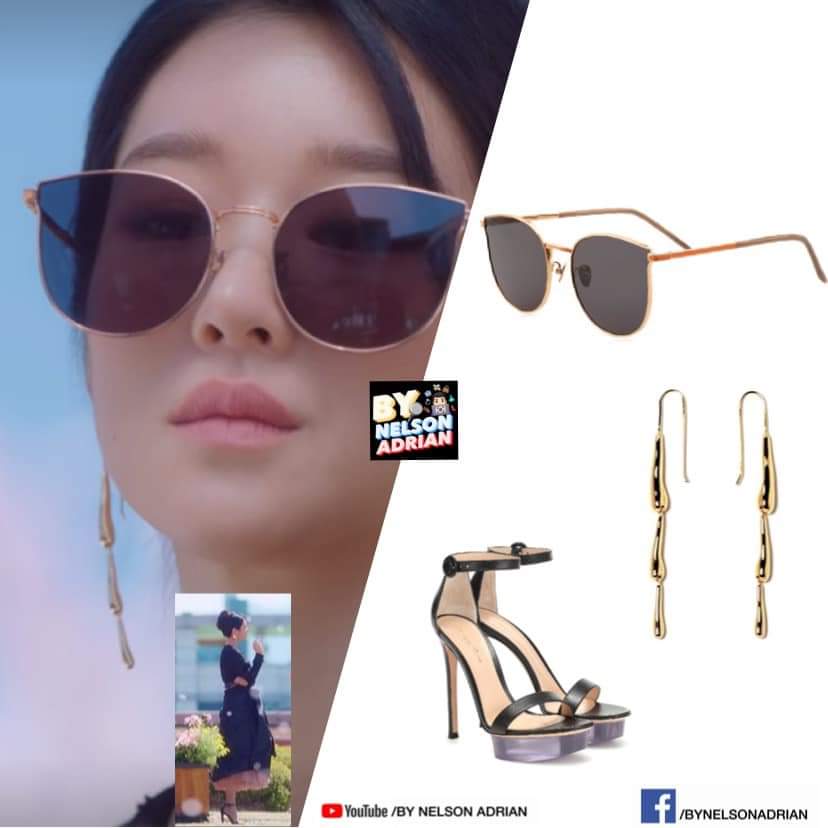 SC7 C10PG Unisex Sunglasses fr PROJEKT PRODUKT -P14,281.37Falling Rain Earring fr MANI E PIEDI -P7,621.69Heels from GIANVITO ROSSI -P42,416.68 NelsonAdrian #ItsOkayToNotBeOkay #KoMunYeongFashion #SeoYeJi